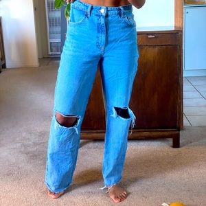 Zara Ripped Jeans size 8